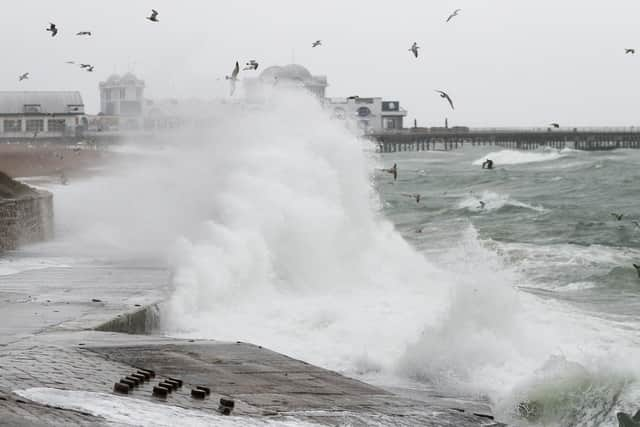 Stormy weather in Southsea. Picture: Andrew Matthews/PA Wire