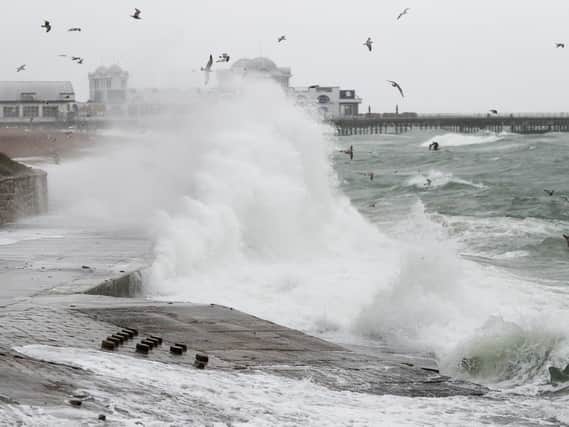 Stormy weather in Southsea. Picture: Andrew Matthews/PA Wire