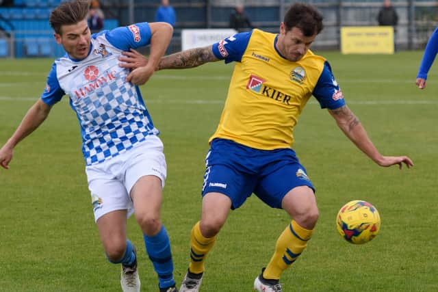 Gosport Borough player/manager Craig McAllister Picture: Duncan Shepherd
