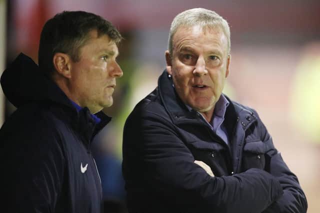 Kenny Jackett and assistant Joe Gallen will again field a strong Pompey side in the FA Cup. Picture: Joe Pepler