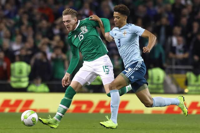Ronan Curtis made his Republic of Ireland debut against Northern Ireland. Picture: Lorraine O'Sullivan/ PA Images