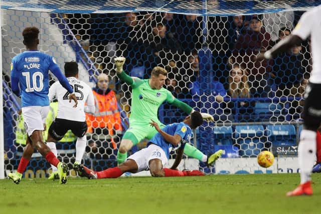 Nicky Ajose nets Charlton's second. Picture: Joe Pepler