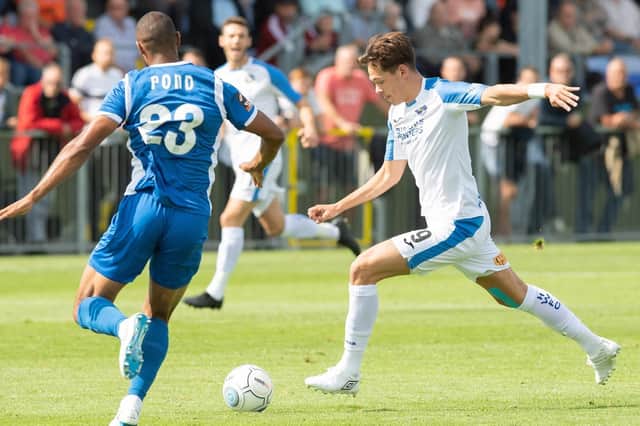 Former Hawks striker Alfie Pavey could feature against his former side for Dover Athletic. Picture: Keith Woodland