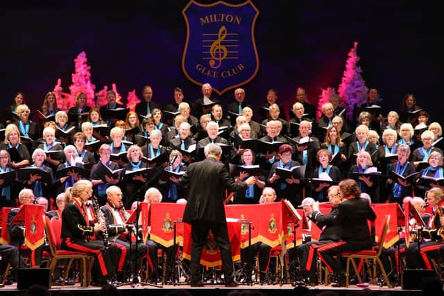Milton Glee Club and the Royal Marines Association Concert Band at Portsmouth Guildhall