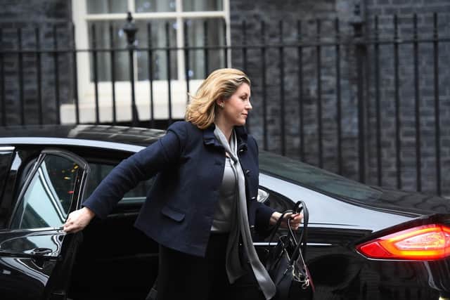 International Development Secretary, Penny Mordaunt, arrives in Downing Street for a Cabinet meeting to discuss Brexit.