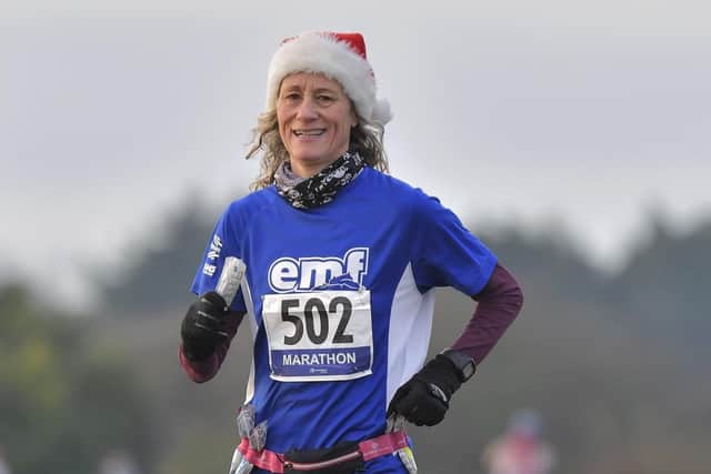 Sarah Hill finished first lady in the Portsmouth Coastal Marathon in 2017. Picture: Neil Marshall (171350-10)