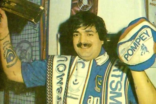 Pompeys number one fan John Anthony Portsmouth Football Club Westwood.