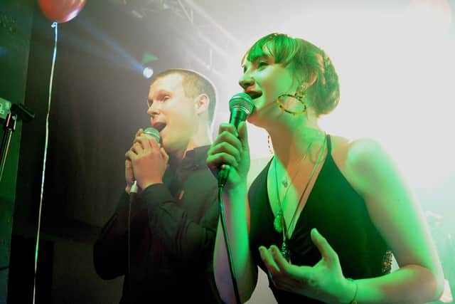Jim Lines and Megan Linford at The Southsea Alternative Choir's annual Wedgewood Rooms show, December 2018. Picture by Paul Windsor