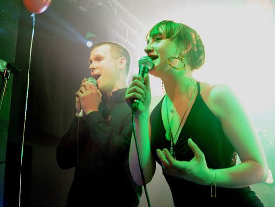 Jim Lines and Megan Linford at The Southsea Alternative Choir's annual Wedgewood Rooms show, December 2018. Picture by Paul Windsor