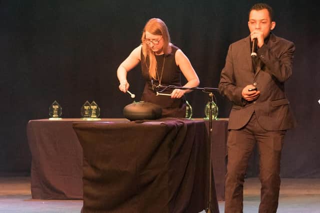 The performance by Majid and Natalia at The Guide Awards night, 2017. Picture Credit: Keith Woodland