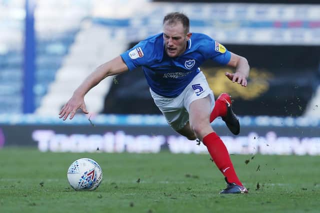 Pompey defender Matt Clarke Picture; Joe Pepler