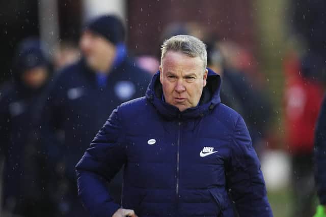 Kenny Jackett could lean towards adding a powerful striker this month. Picture: Joe Pepler