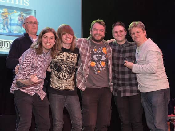 The Guide Award 2017 for Best Band presented by Geoff Priestley from The Wedgewood Rooms went to Bemis. Picture: Keith Woodland