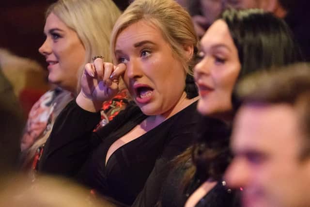 Getting emotional at the 2017 Guide Awards night. Picture Credit: Keith Woodland