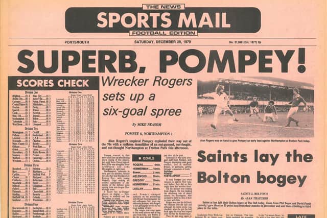 The front page of the Sports Mail from Saturday, December 29, 1979
