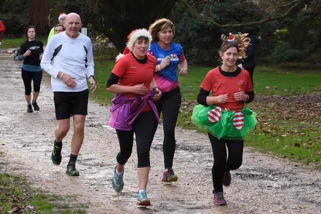 The Havant parkrun Christmas event on Saturday, December 22. Picture: Keith Woodland