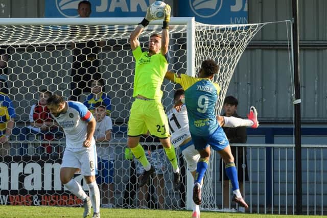 Ben Dudzinski had a busy afternoon against Bromley