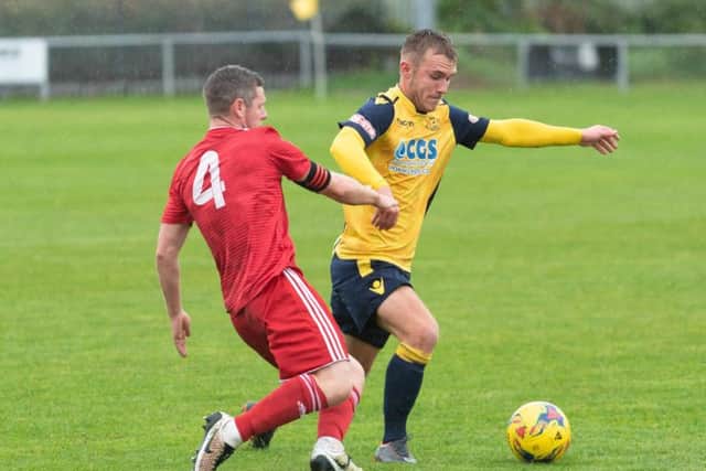 Lloyd Rowlatt helped Moneyfields to a 3-1 win at Barnstaple