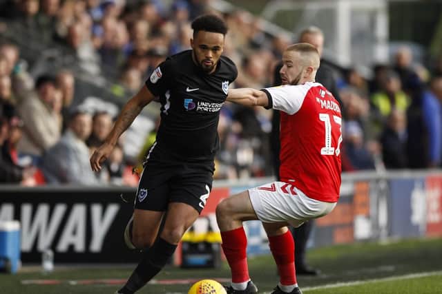 Anton Walkes takes on Paddy Madden on Saturday. Picture: Daniel Chesterton/phcimages.com