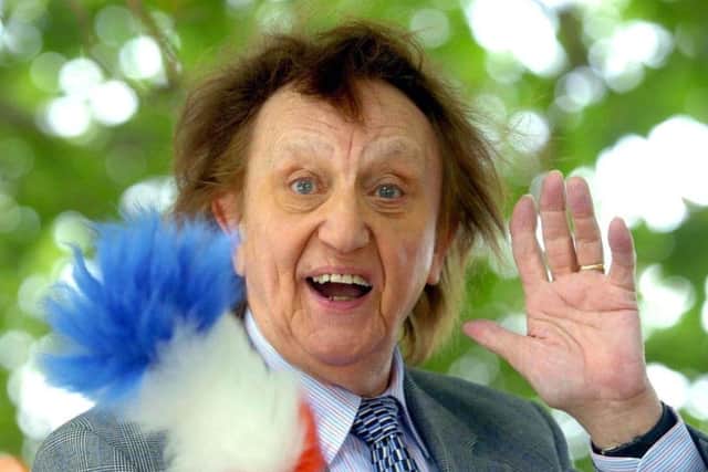 The last of the great music hall entertainers was 90 when he died on March 11. In a stage career lasting for over 60 years, he became known for his epic performances and trademark tickling stick. PPP-181230-102959003