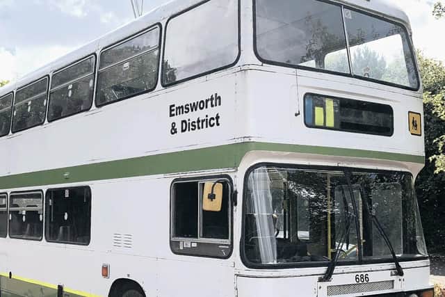 Rick's new bus which he bought this year.