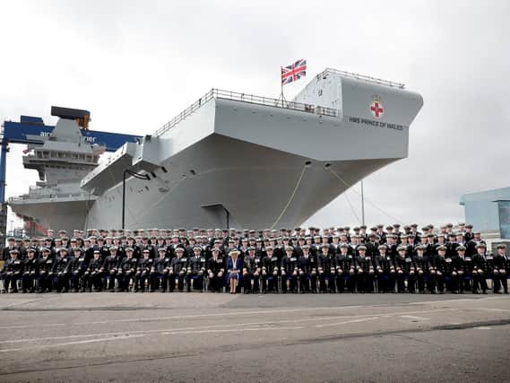 HMS Prince of Wales. Picture: Jane Barlow/PA Wire