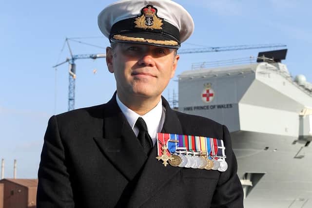 HMS Prince of Wales new Commanding Officer Capt Stephen Moorhouse OBE