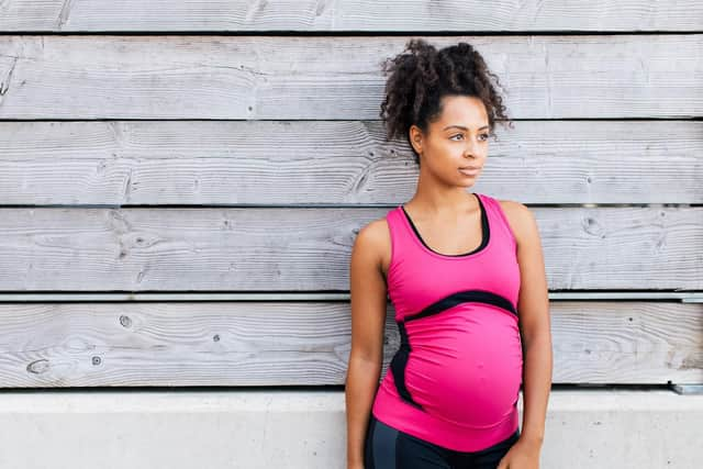 Research shows that specialist pregnancy sportswear can have a big impact on 'baby bounce'. Picture: Supplied