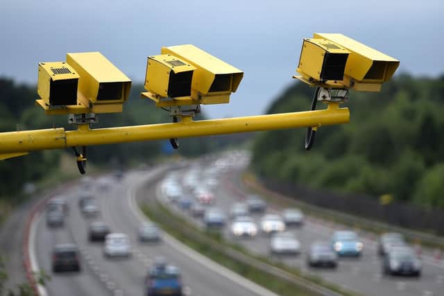 Average speed cameras have been installed on the M27