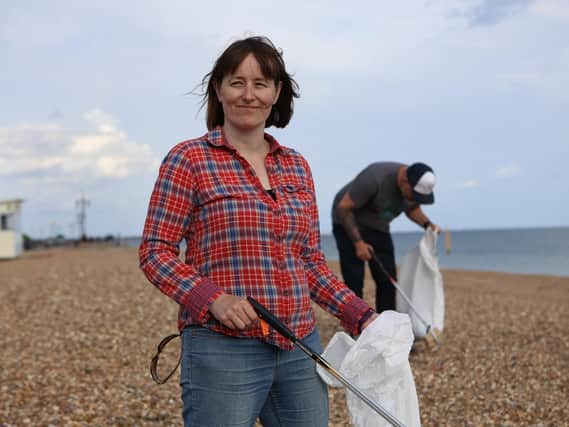 Jane Di Dino from Southsea Beachwatch. Picture: Habibur Rahman