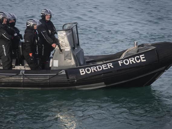 A Border Force RIB on patrol in Dover Harbour. PRESS ASSOCIATION