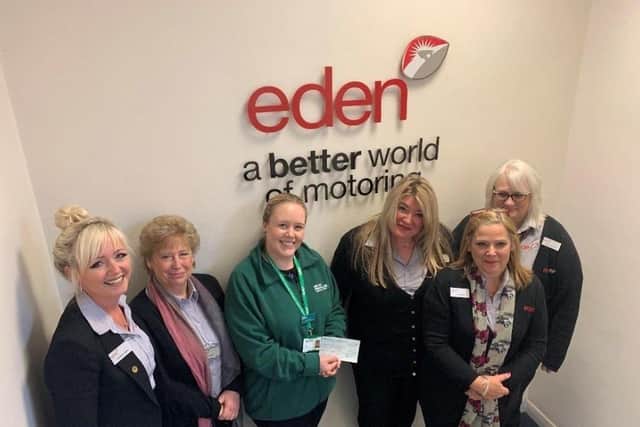 Eden Motor Group raisies money annually for Macmillan Cancer Support. Picture: Supplied