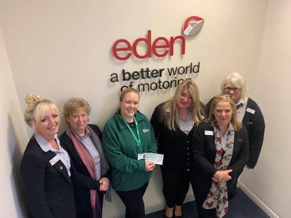 Eden Motor Group raisies money annually for Macmillan Cancer Support. Picture: Supplied