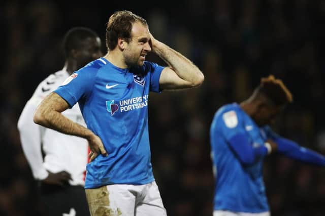 Brett Pitman has been dropped following Oli Hawkins' return to fitness. Picture: Joe Pepler