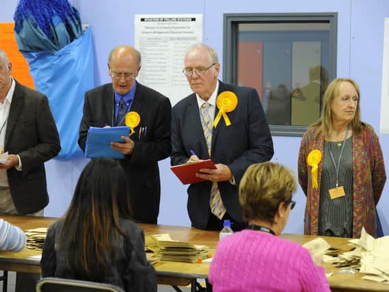 Cllr Peter Chegwyn, second left, has described the report as 'underhand'. Picture: Malcolm Wells