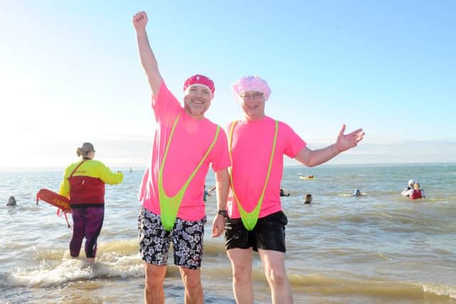 (l-r) Simon Parkhouse and Bob Meeker both from Locks Heath.
Picture: Sarah Standing