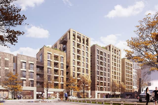 CGI of the an eleven-storey block with 163 flats and 21-flat student block in Middle Street, Portsmouth. Picture: Ayre Chamberlain Gaunt Architects