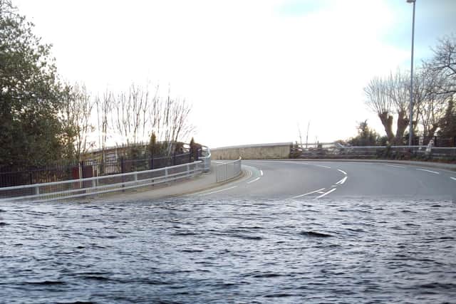 How Copnor Bridge might look if engulfed by rising sea levels. Picture: Deborah Croker