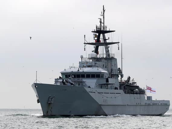 HMS Mersey has been earmarked to sail to Dover to tackle the migrant 'crisis', reports have claimed. Photo: Royal Navy