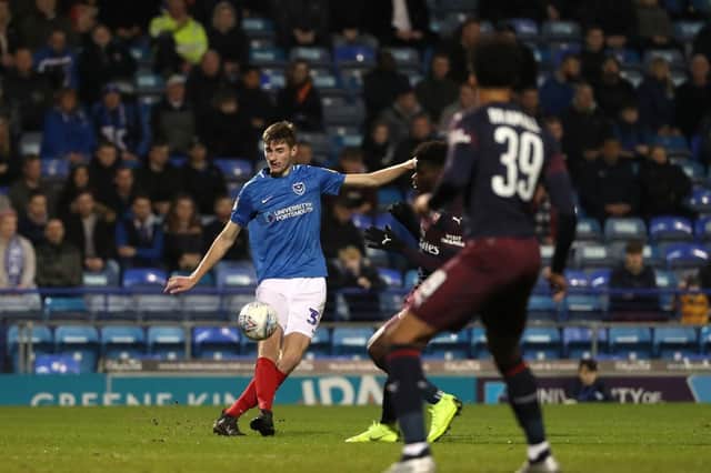 Matt Casey played for Pompey against Arsenal in the Checkatrade Trophy. Picture: Sean Ryan/PinPep