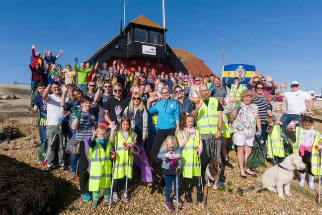 One of beach cleans back in September