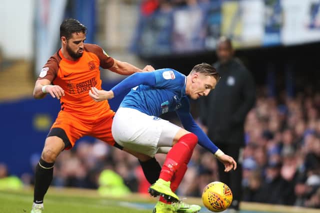Ronan Curtis in action against Southend. Picture: Joe Pepler