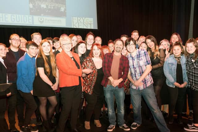 The Guide Award Special Achievement Award 2017 presented by Cllr Linda Symes from Portsmouth City Council to Urban Vocal Group. Picture Credit: Keith Woodland