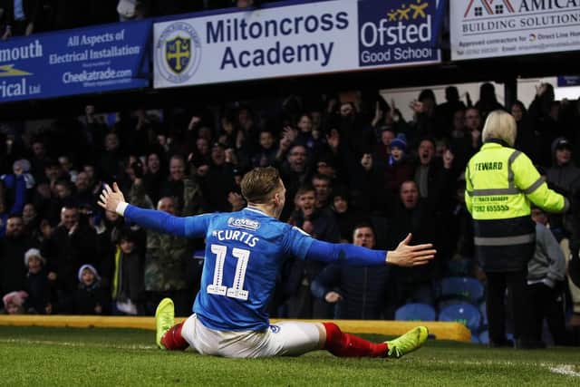 Pompey's Ronan Curtis. Picture: Joe Pepler