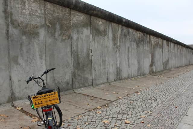Cycling with Berlin on Bike at the Berlin Wall Memorial.