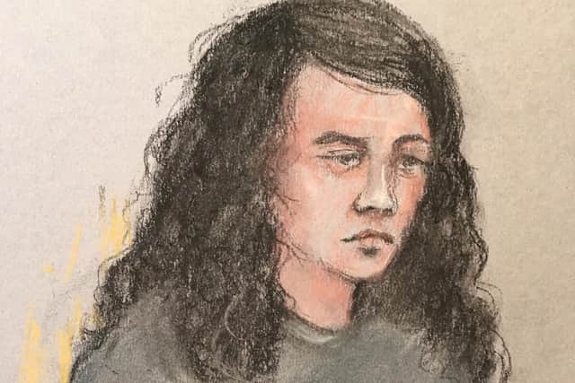 Chelsea Mitchell, 27, appearing at Staines Magistrates' Court, where she is charged with assisting an offender. Picture: Elizabeth Cook/PA Wire