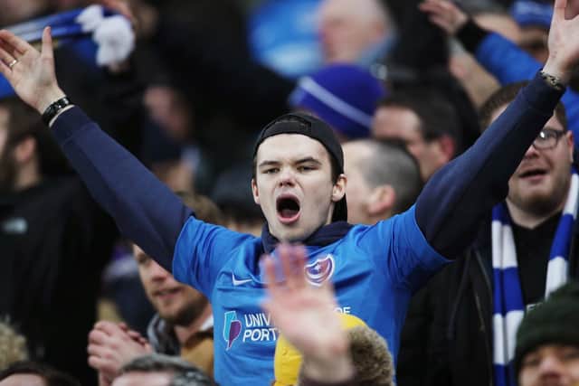 Pompey fans were in fine voice during and after Saturday's FA Cup trip to Norwich Picture; Joe Pepler