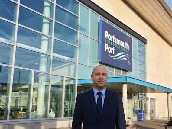 Mike Sellers, the director of Portsmouth International Port in front of the building, as council bosses warned that a 20-mile southbound stretch of the M3 motorway could be closed to cope with backed-up lorries at Portsmouth's ferry port in the case of a no-deal Brexit. PRESS ASSOCIATION Photo. Picture date: Tuesday January 8, 2019. See PA story POLITICS Brexit Portsmouth. Photo credit should read: Ben Mitchell/PA Wire