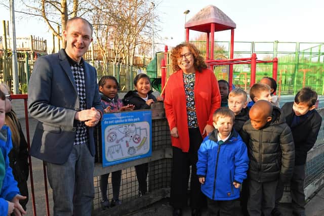 The official 'opening' was by Portsmouth City Councillors Matthew Winnington and Suzy Horton. Picture by Malcolm Wells