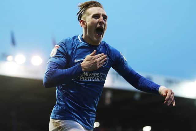 League One - Portsmouth vs Sunderland - 22/12/18
Portsmouths Ronan Curtis celebrates scoring his first goal of the match